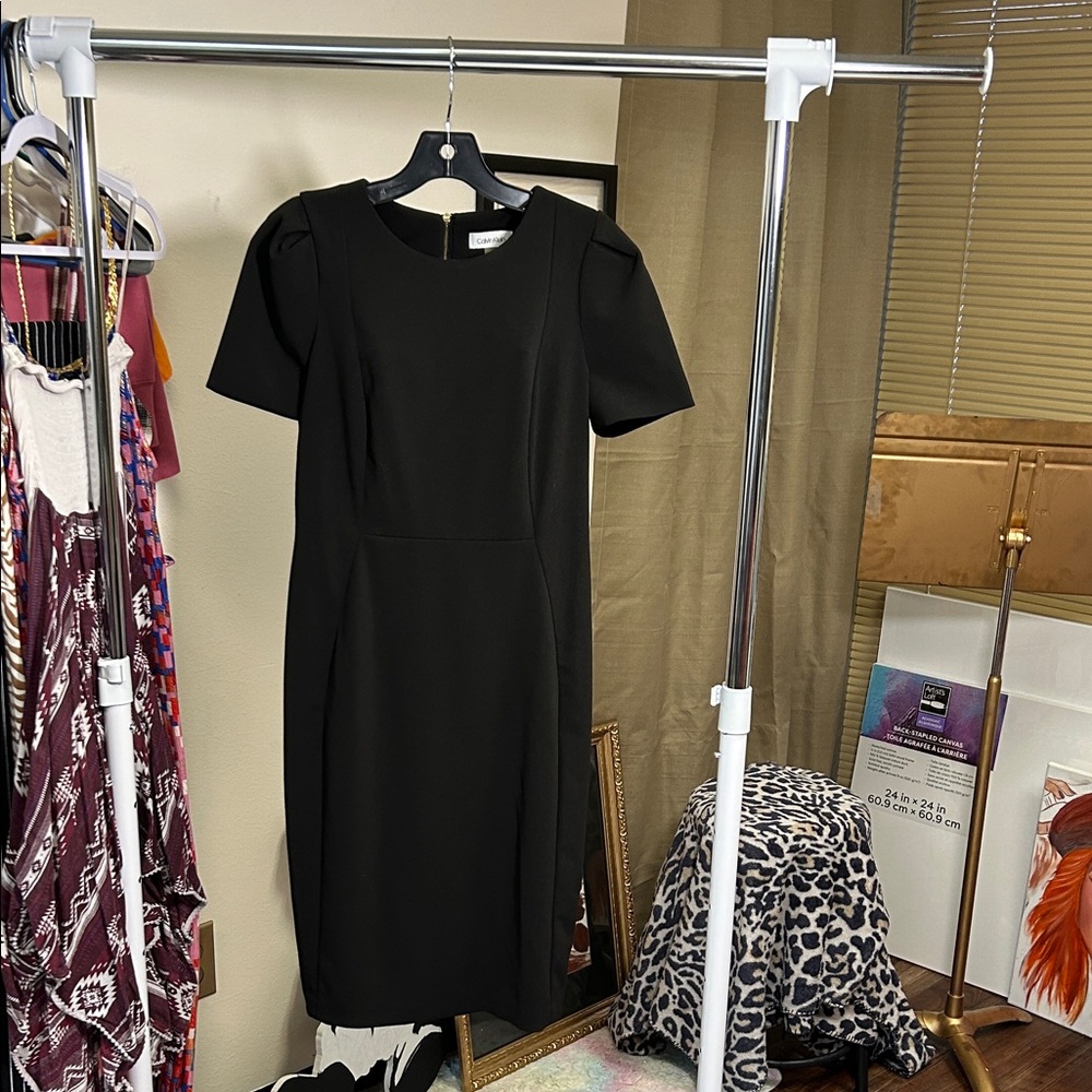 Calvin Klein Classic Black Midi Dress